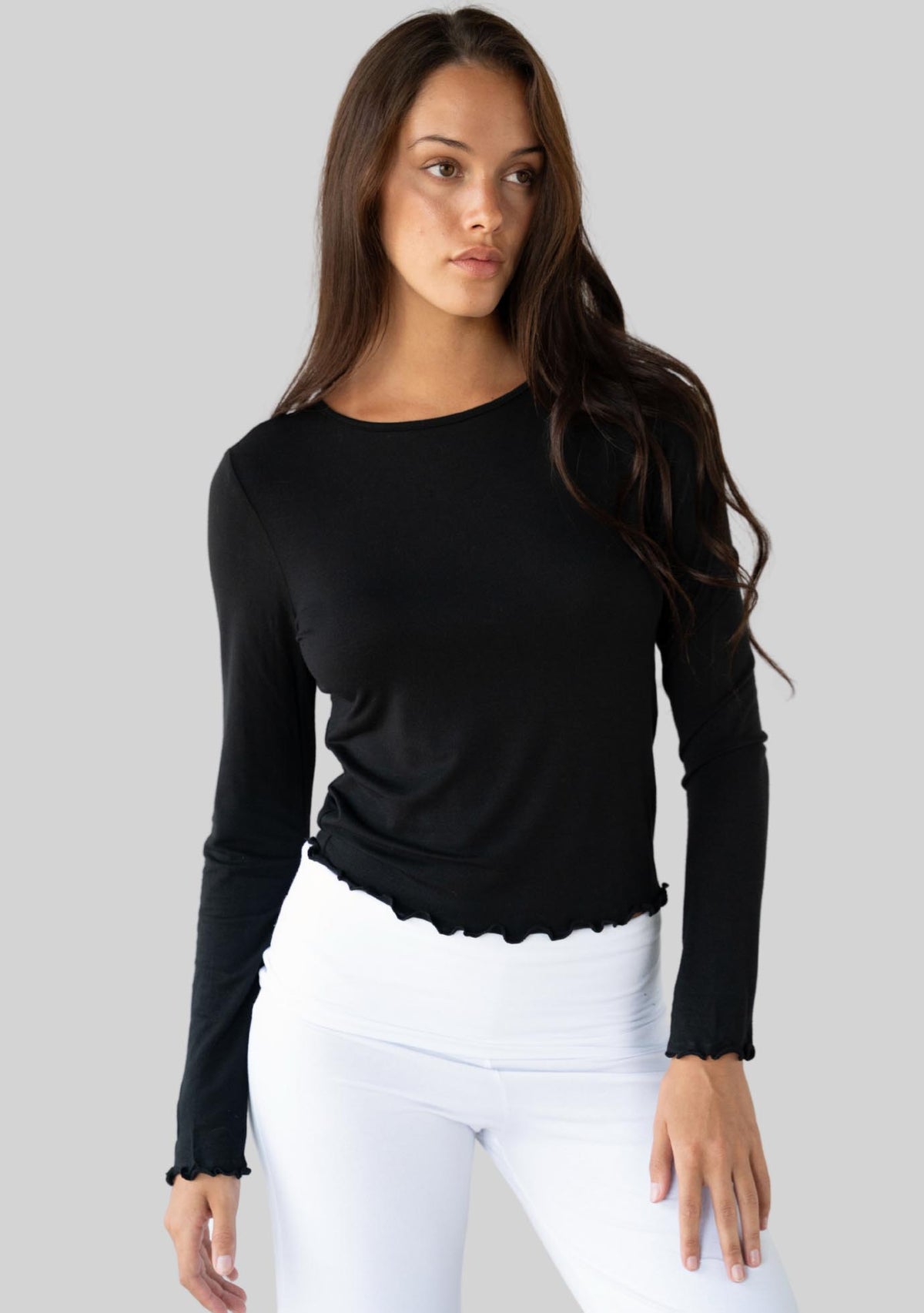 Jala Chill Top in Black - back view