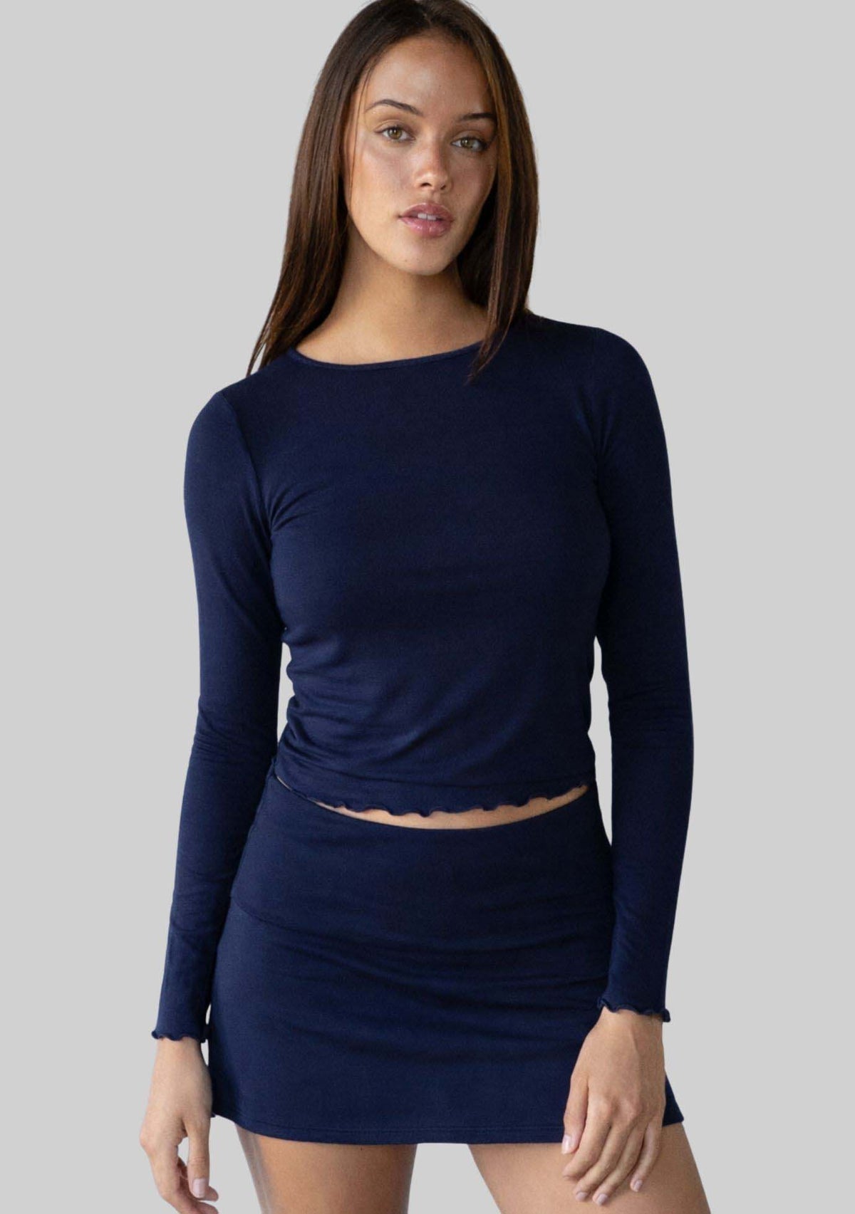 Jala Chill Top in Navy - back view