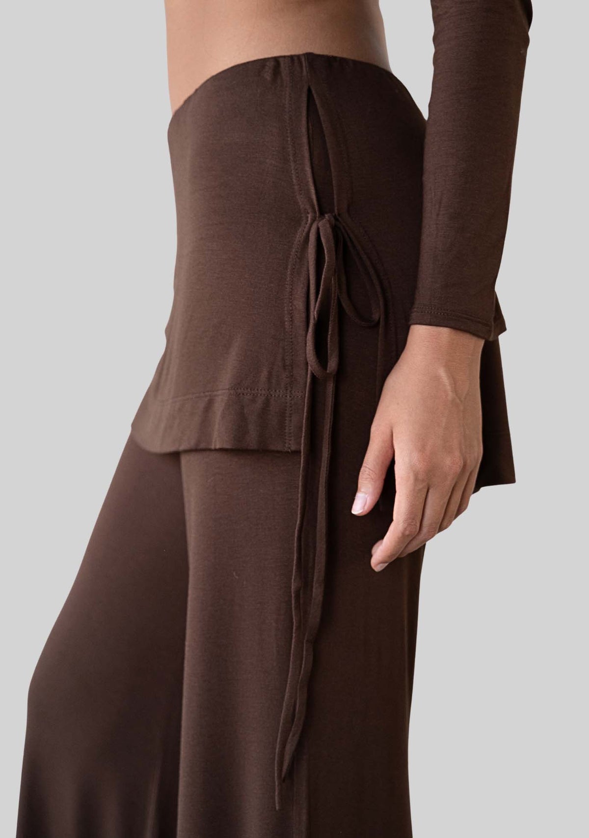 Jala Luna Pant in Espresso - back view